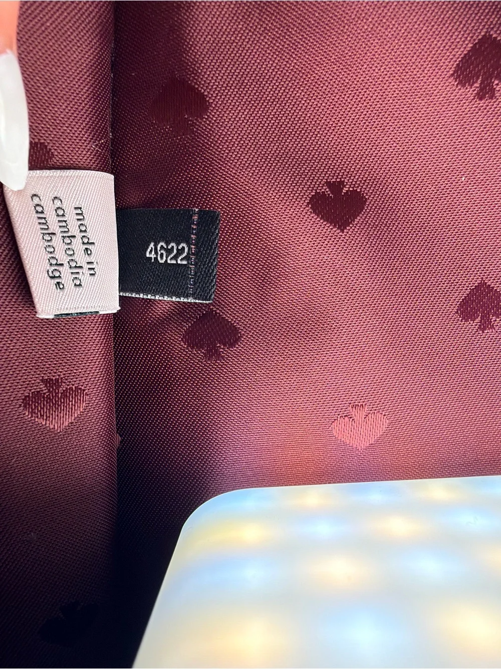 kate spade Deep Burgundy Pebbled Leather Shoulder Bag
